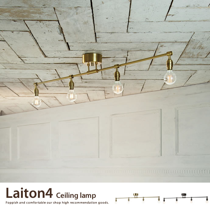 Laiton 4 ceiling lamp