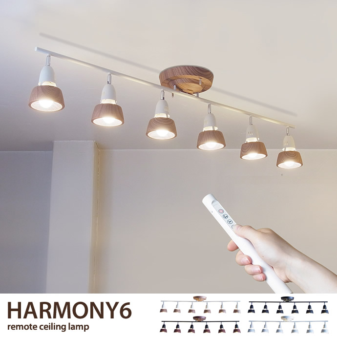 Harmony 6 remote ceiling lamp (白熱球付属)