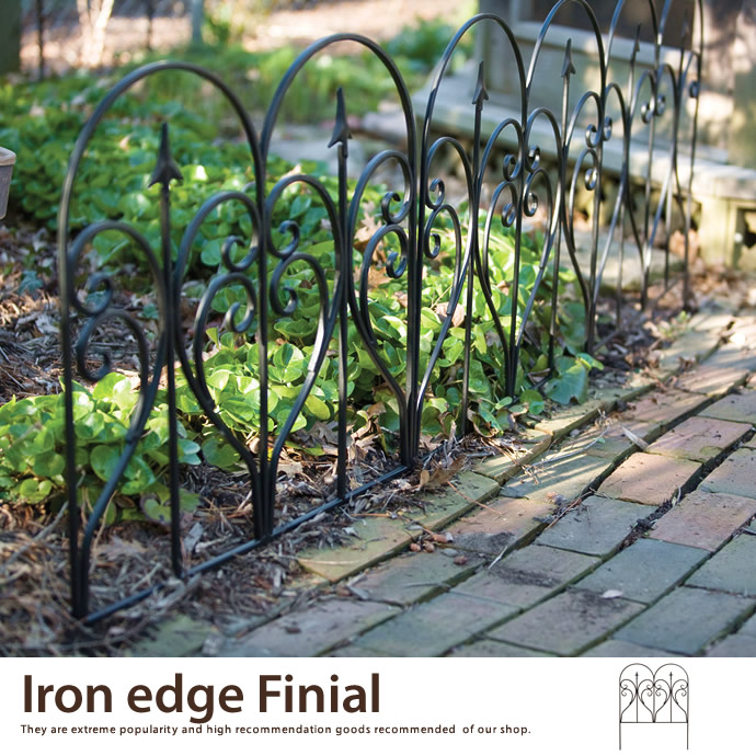 Iron edge Finial